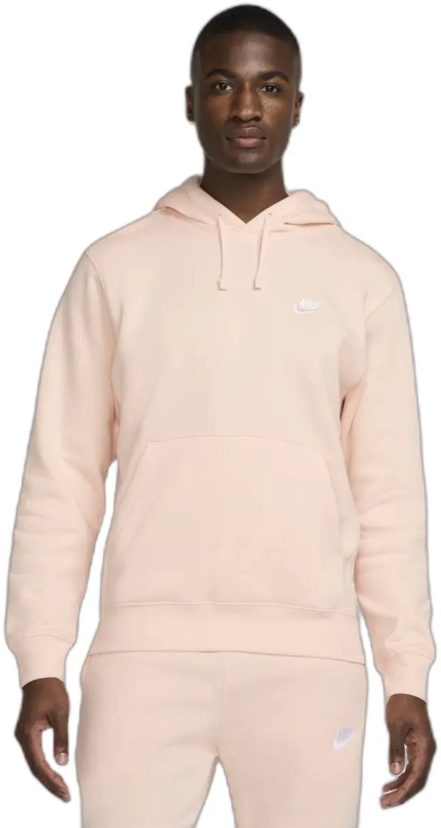 Nike Sportswear Club Fleece Hoodie – Washed /Washed / Sportswear Lifestyle Heren Hoodie voor Mannen Rood