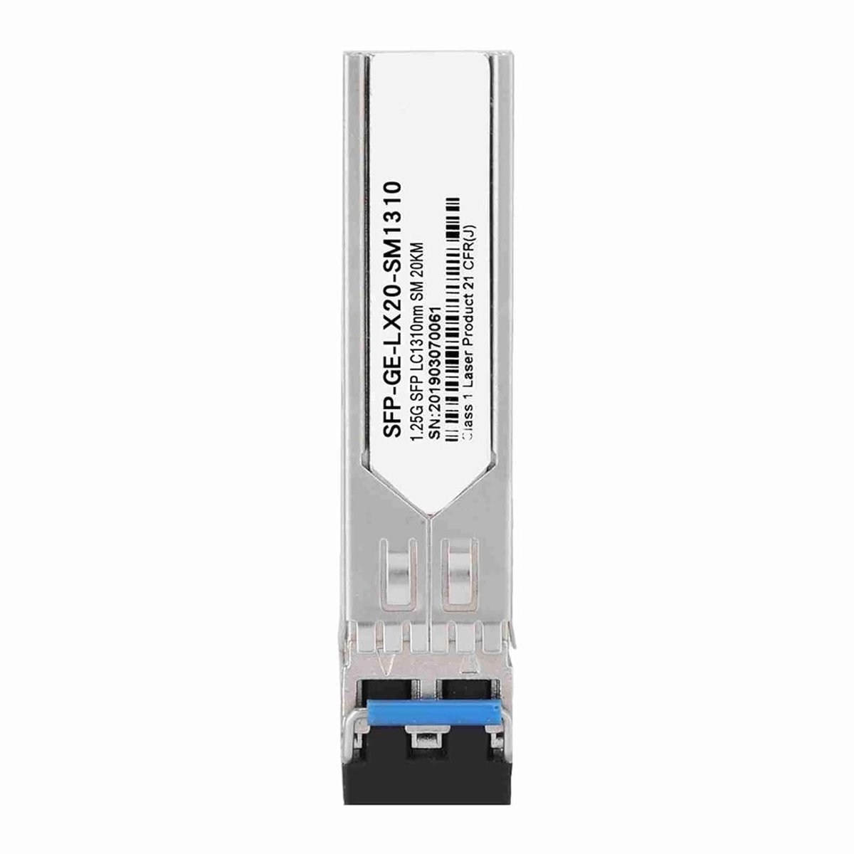 Netwerk Module - Glasvezel Zender - Snelle Dataoverdracht - Dubbele Glasvezel - 20 KM Bereik - Zilver