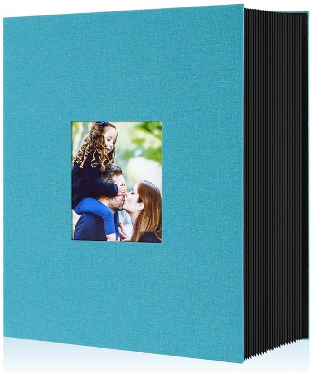 IMstore - Photo Album - 1000 Foto's - Grote Capaciteit - Teal Blauw - Foto Opslag