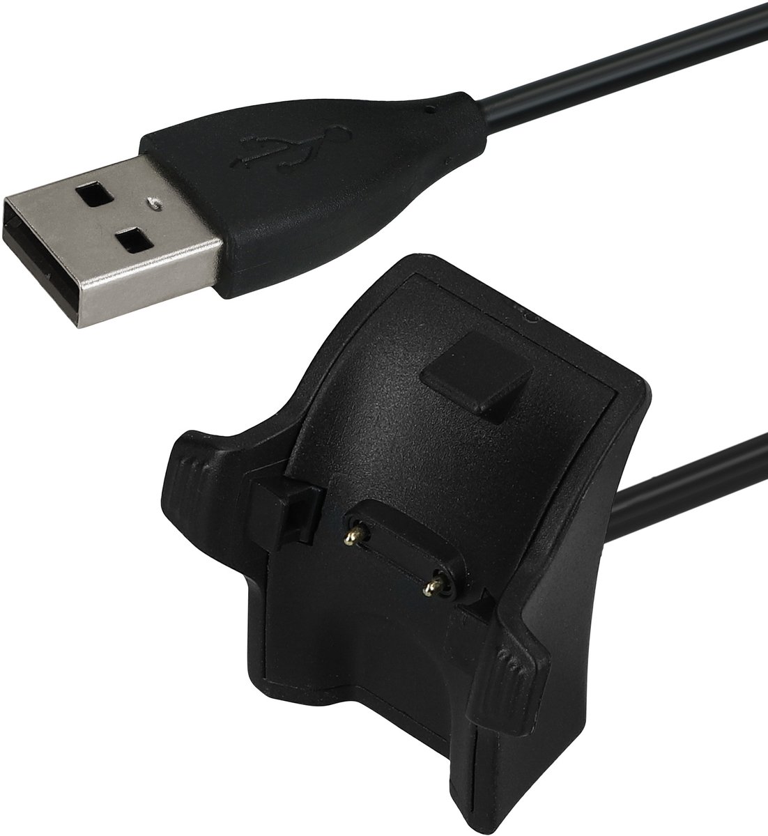 kwmobile USB-oplaadkabel geschikt voor HONOR Band 5 / 4 / 3 / 3 Pro / 2 / 2 Pro kabel - Laadkabel voor smartwatch - in zwart