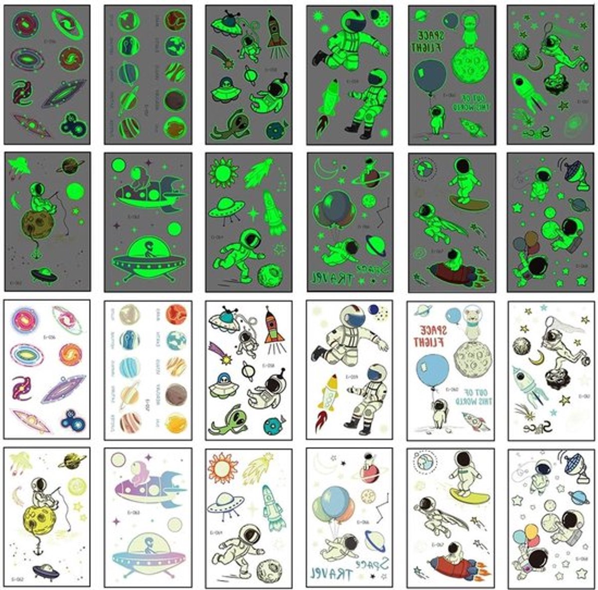 Cosensi - Fluorescent Ruimtethema Tatoeages Daily Goods