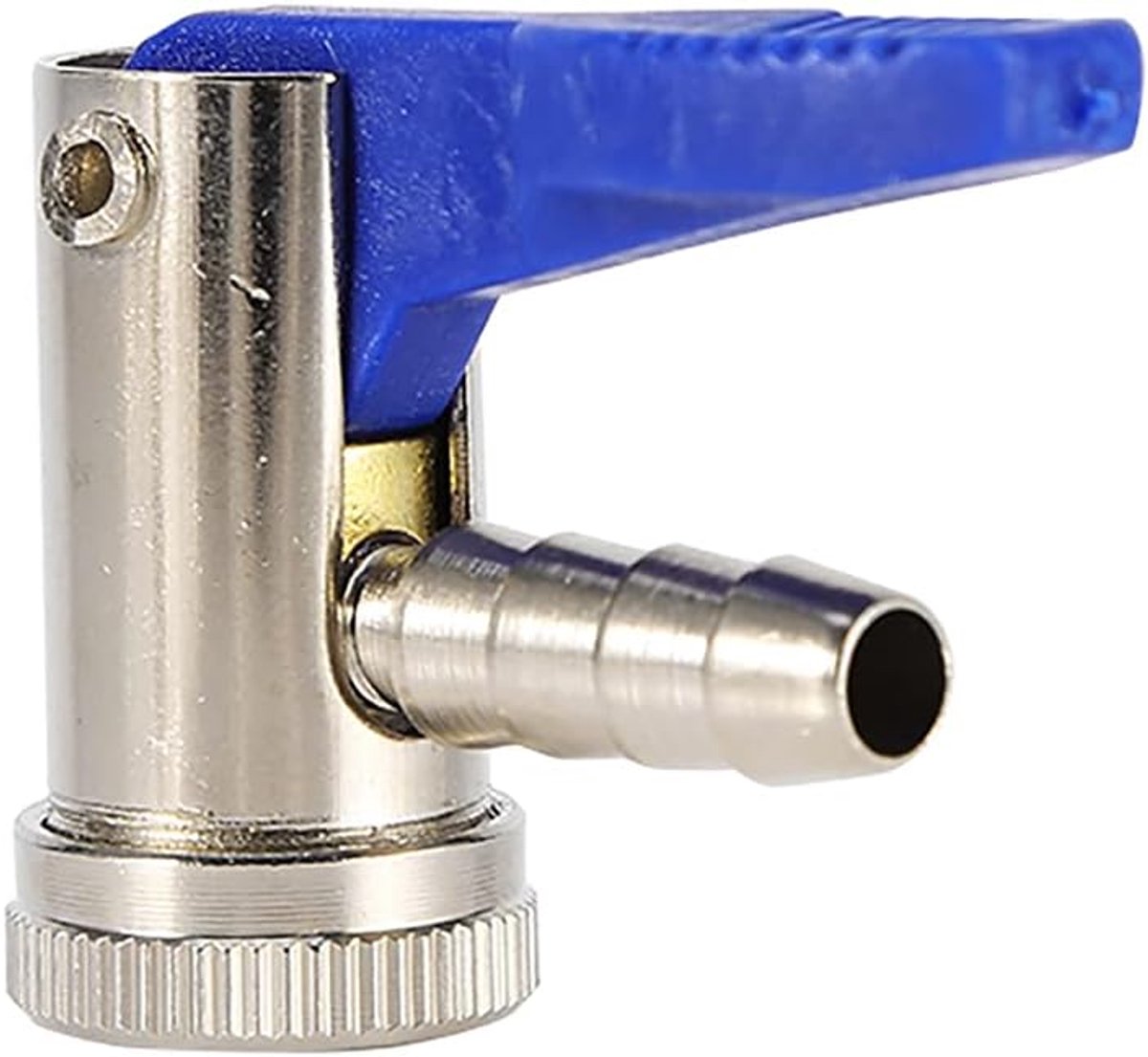 Bandenklemconnector - Ventielgereedschap - Banden Oppompen - Eenvoudige Bevestiging - 8 Mm - Blauw