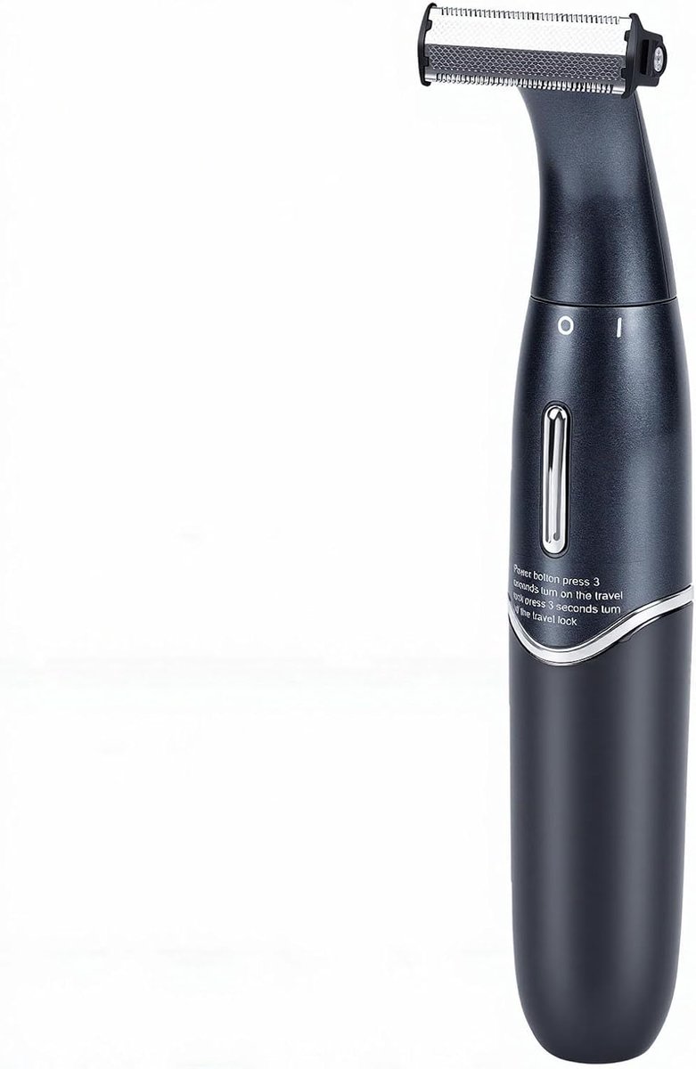 Elektrische Trimmer - Baardtrimmer Tondeuse - Nauwkeurige Modellering - IPX5 LED Display - 4 Geleidekammen - Zwart
