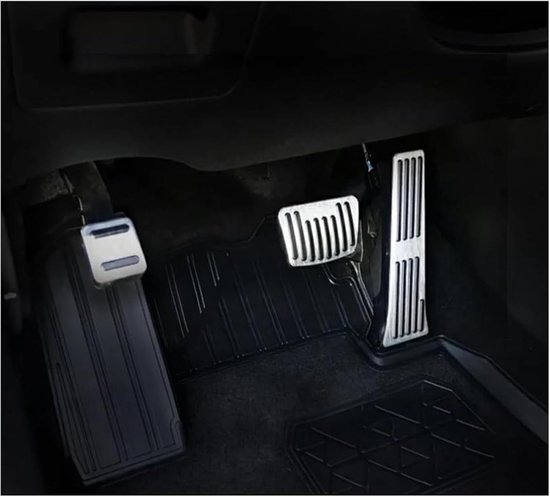 Pedaalhoezen Auto - Remvoetsteun - Verbeterde Grip - Antislip Rubber - Set van 2 - Zwart — afbeelding 3