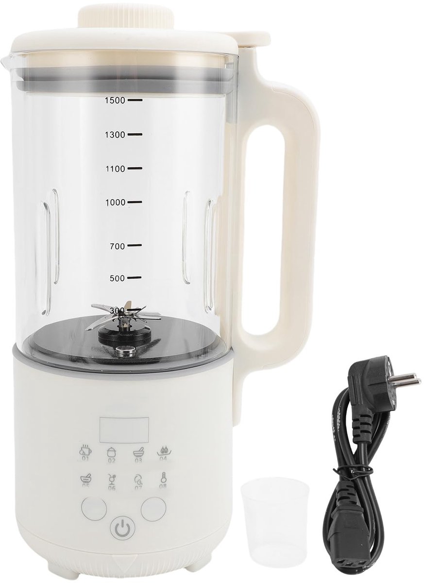 Omgoods - 8-in-1 Sojamelk Maker met Zelfreiniging en Warmhoudfunctie