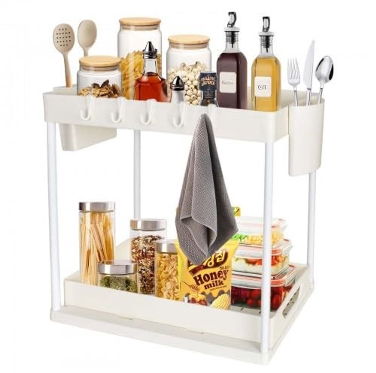 Omgoods - 2-Traps Keukenorganizer voor Onder de Gootsteen