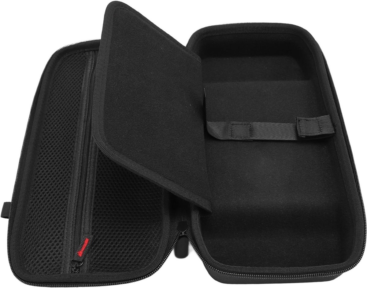 Omgoods - Harde beschermhoes - Draagtas voor draagbare console - Zwart - Reiskoffer voor Legion Go - Bescherming voor accessoires - Geschikt voor 8...
