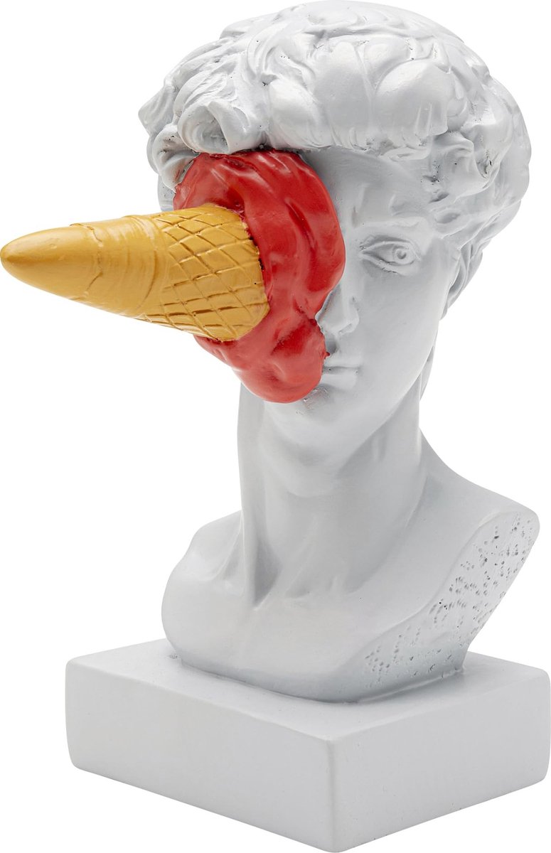 Omgoods - Decoratief Grieks Standbeeld met IJswafer