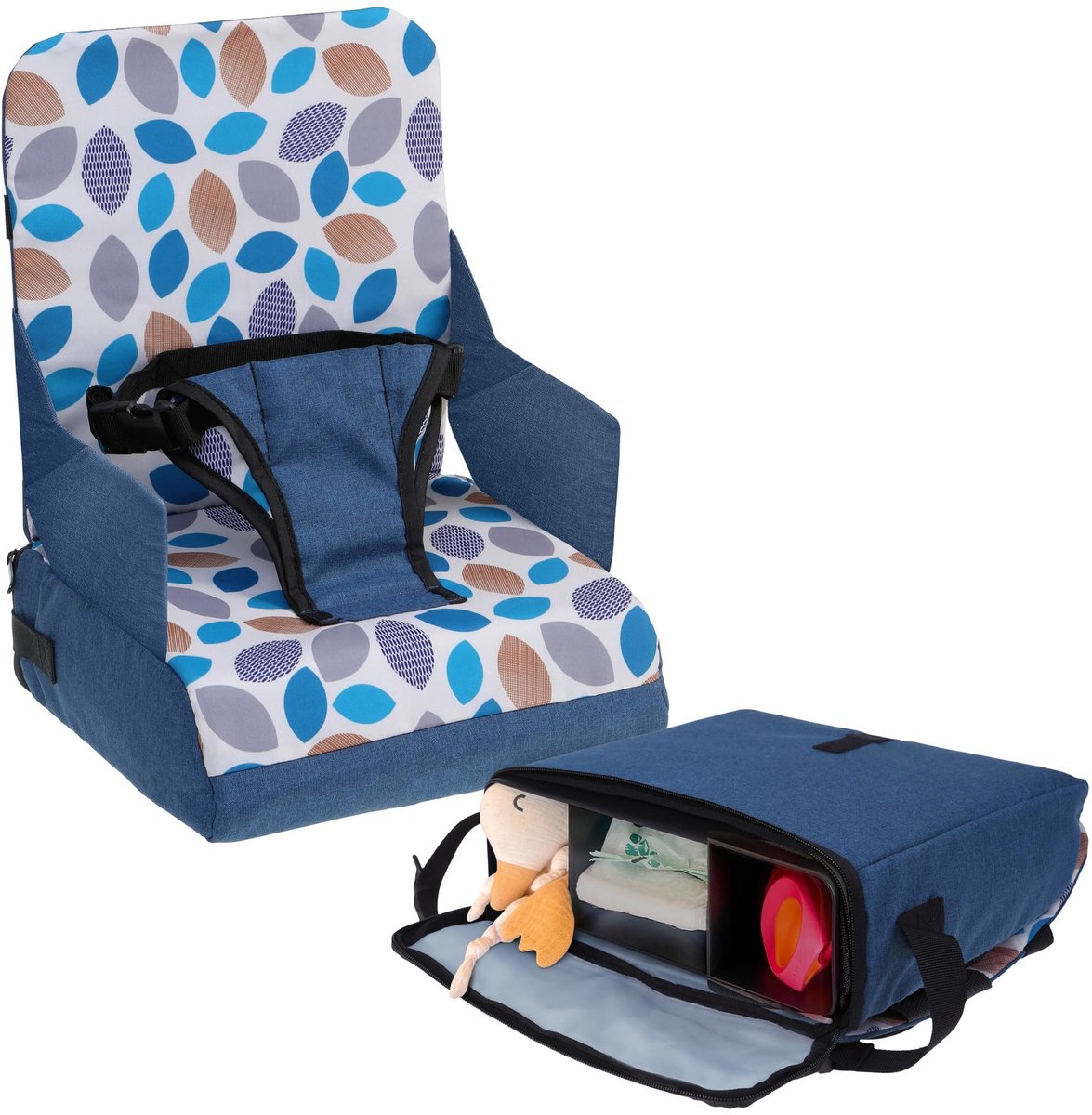 Omgoods - Draagbare Baby Booster Stoel met Opbergruimte