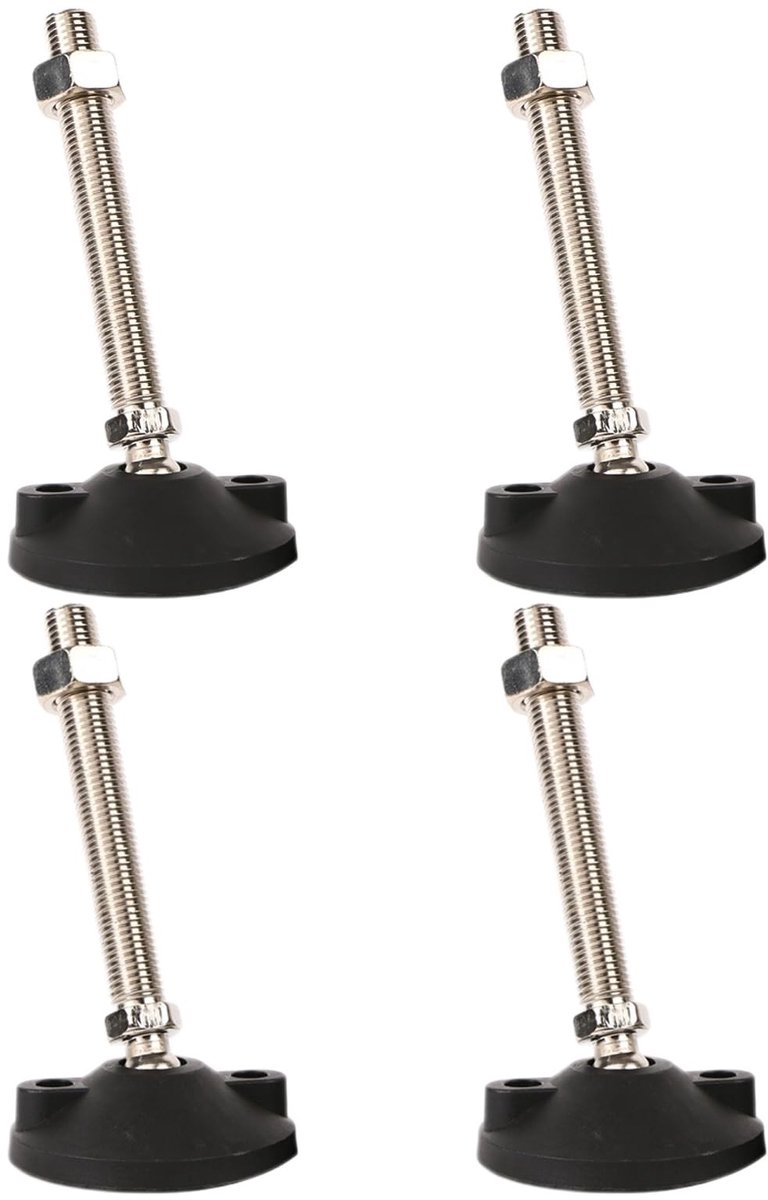 Omgoods - 4 Stuks Verstelbare M16 Leveling Voeten voor Meubilair en Machines