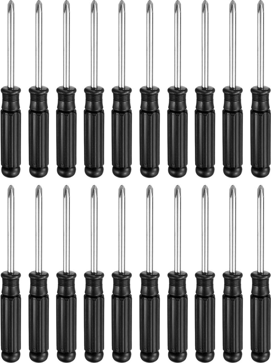 Omgoods - Set van 20 Mini Phillips Schroevendraaiers PH2 met Ergonomische Handgreep