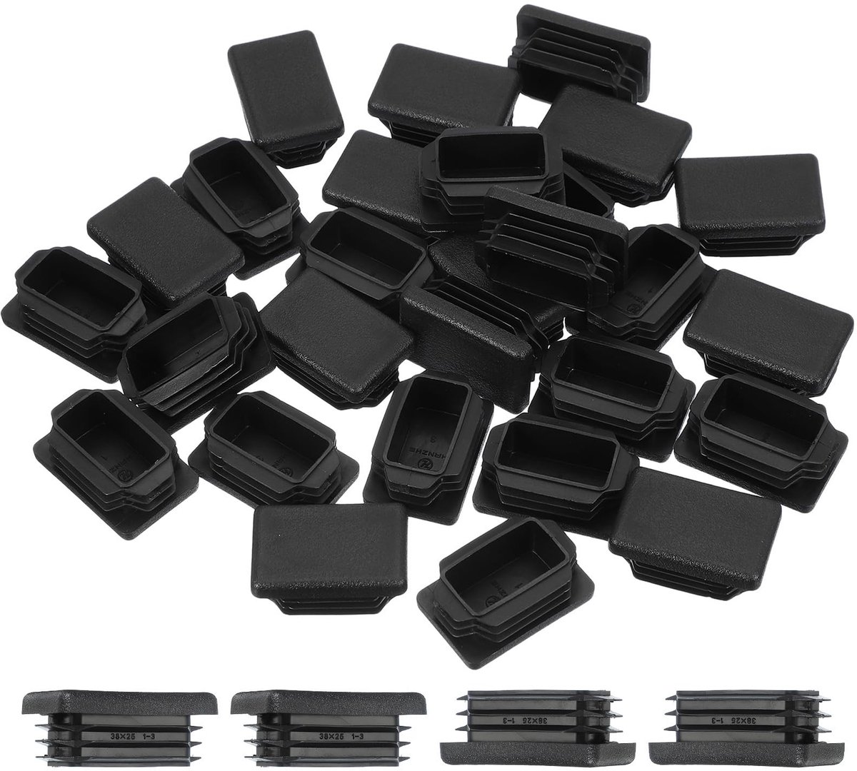 Omgoods - 30 Stuks Plastic Eindkappen voor Rondijzer en Meubelen