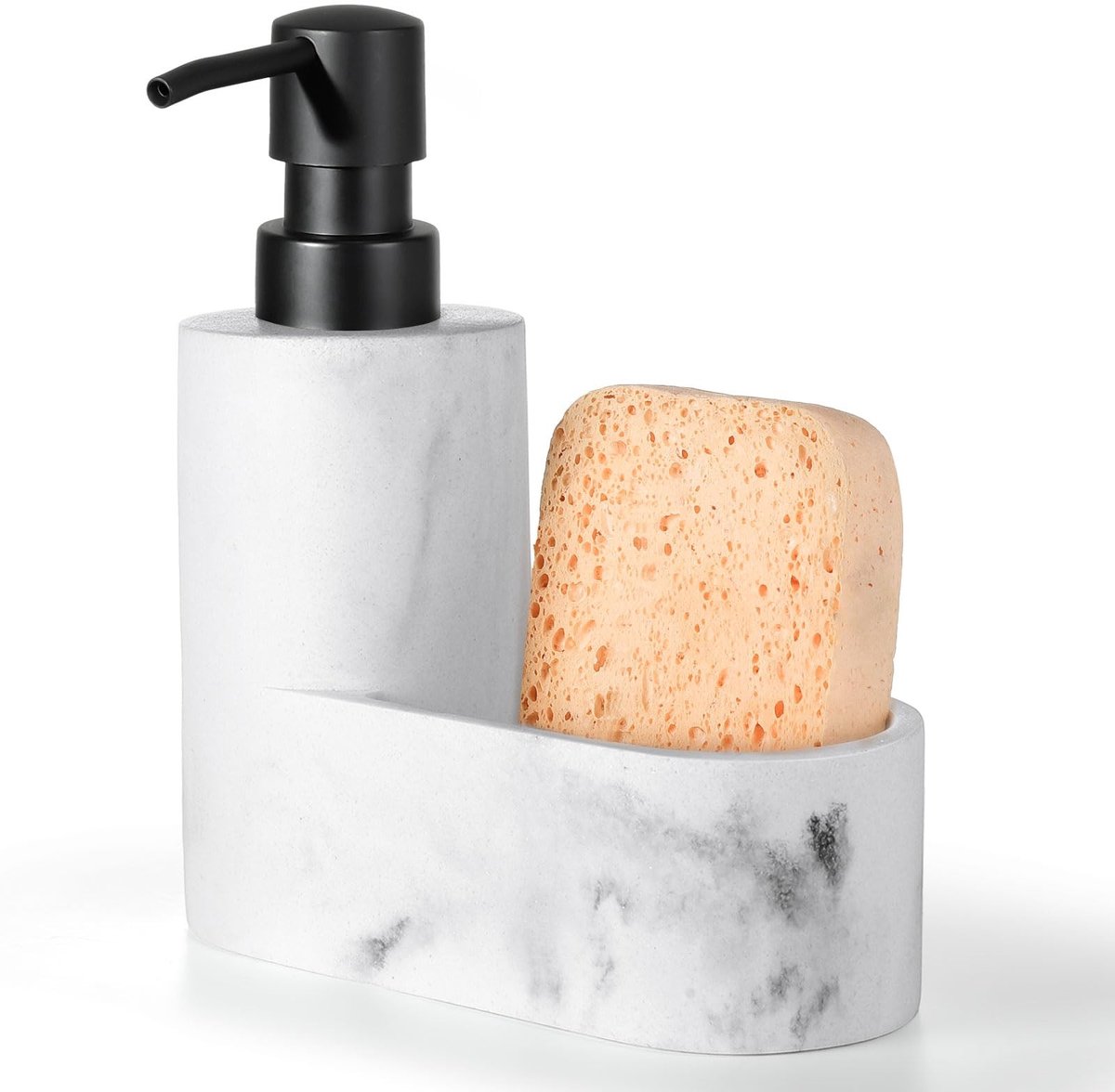 Omgoods - Afwasmiddel Dispenser met Spons Houder voor Keuken