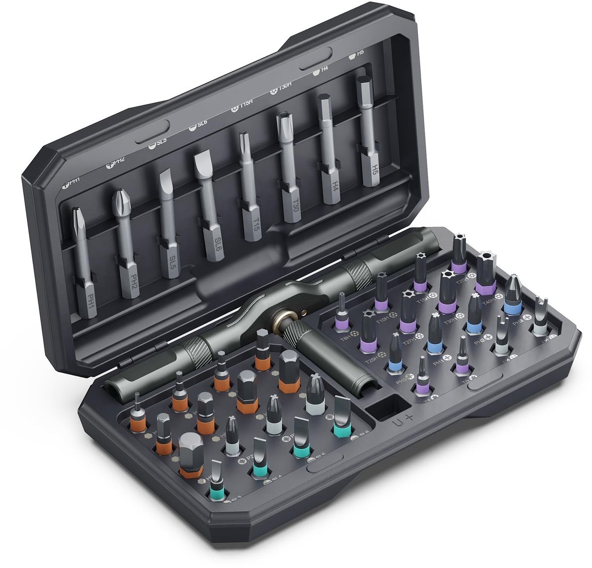 Omgoods- Schroevendraaierset 42-in-1 - Magnetische Bits - Ratel Schroevendraaiers - Draagbare Reparatieset - Multi-ratel Kit - 40 Stuks - Schroevendraaier