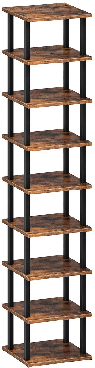 Omgoods - 9-Laags Verticale Schoenenrek voor Kleine Ruimtes