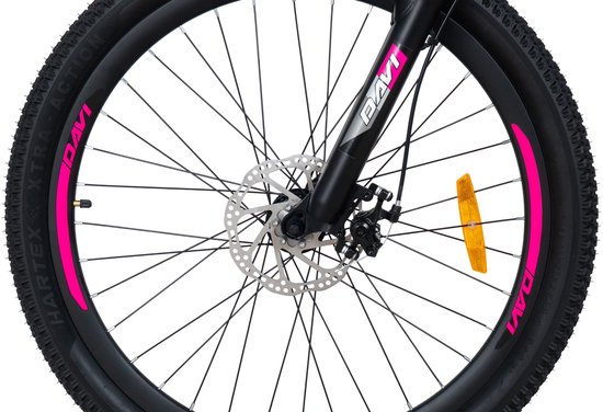 Davi Bella - Mountainbike - 26 inch - 21 versnellingen - Aluminium frame - Schijfremmen - Voorvork met vering - Shimano - Roze/Wit — afbeelding 5