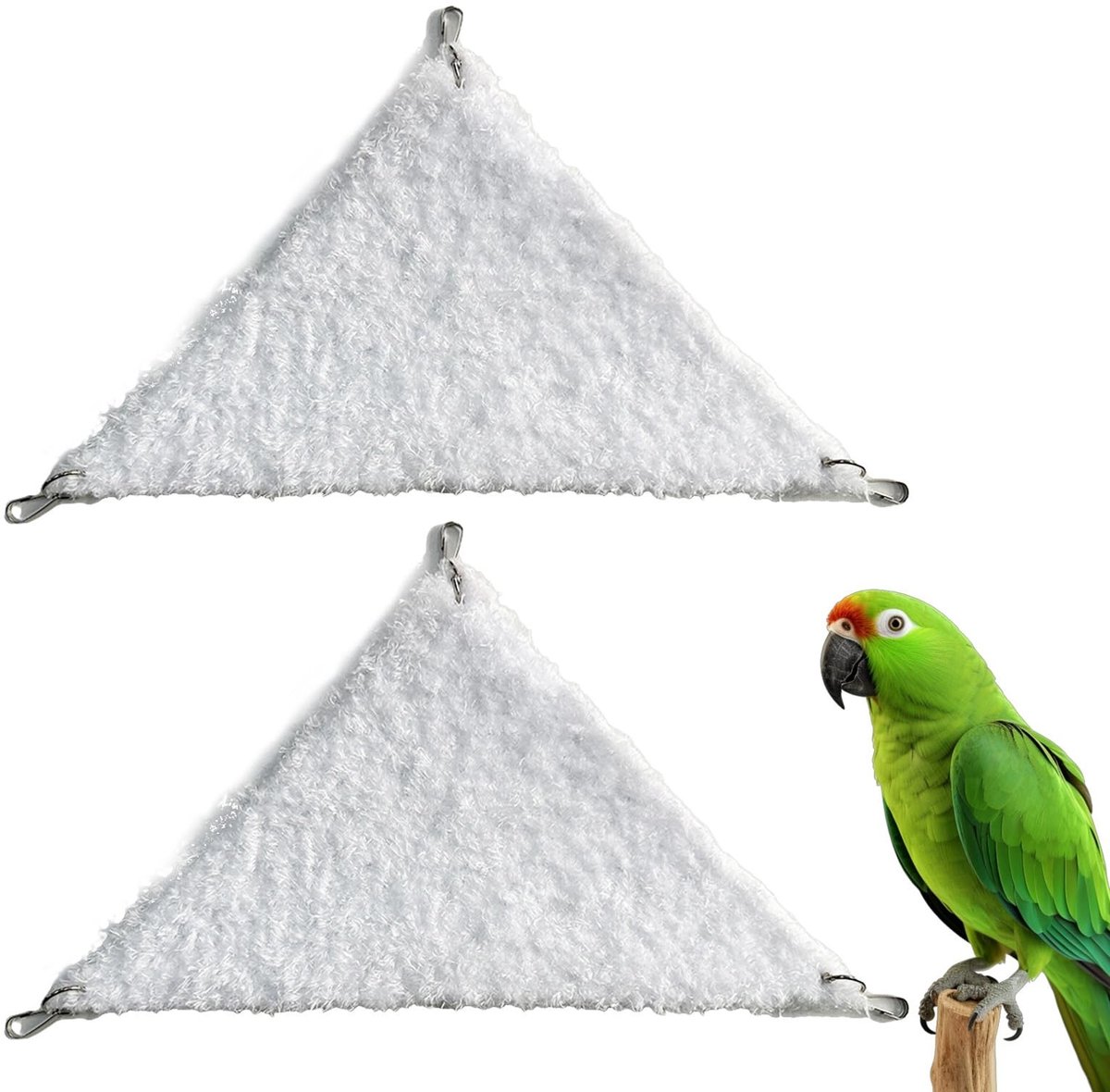 Omgoods - 2 Stuks Hangende Vogel Hammock Bed - Warm en Comfortabel voor Vogels