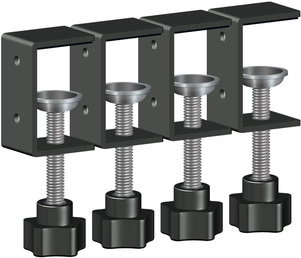 Omgoods - Set van 4 Robuuste Mini C-Klemmen voor Klussen