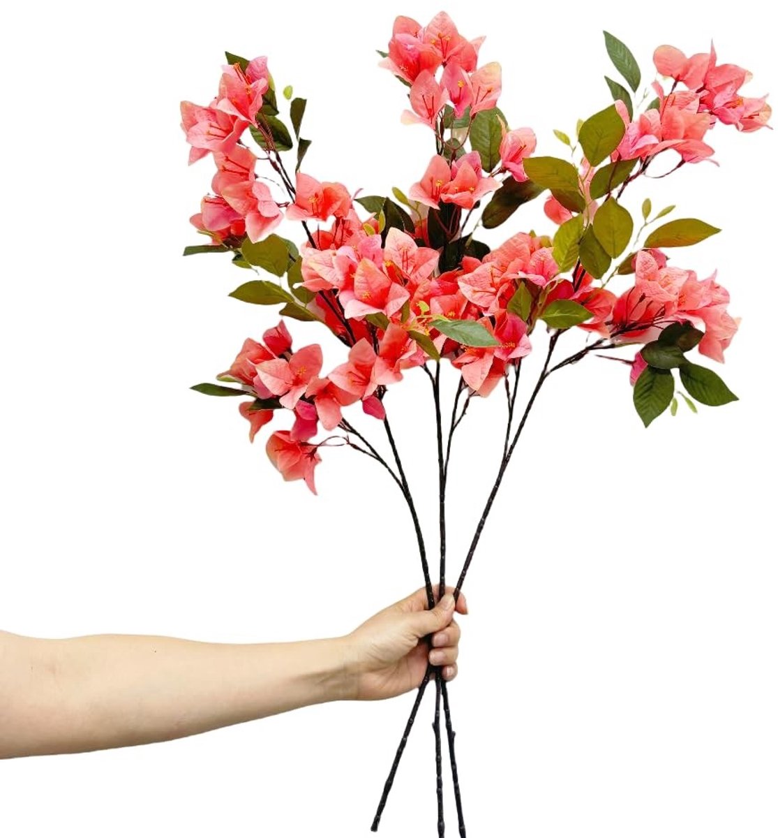 Omgoods - Kunstbloemen Bougainvillea met Lange Stelen voor Decoratie