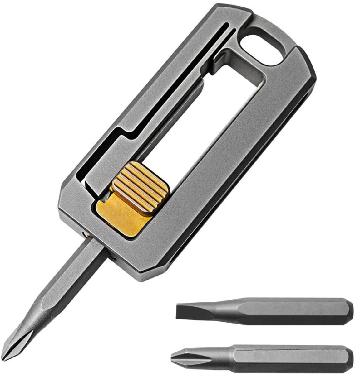 Omgoods - Titanium Pocket Schroevendraaier met Magnetische Bits