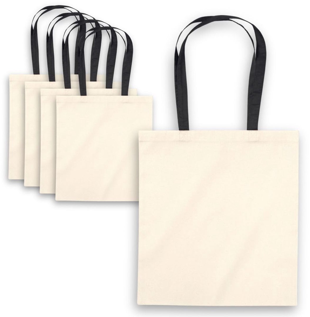 Omgoods - Dames Shopper Tas van 100% Katoen met Handvatten 38 x 42 cm
