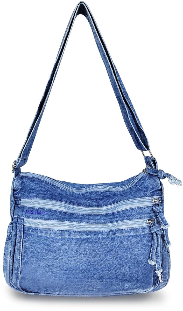 Omgoods - Retro Canvas Schoudertas voor Dames met Grote Capaciteit