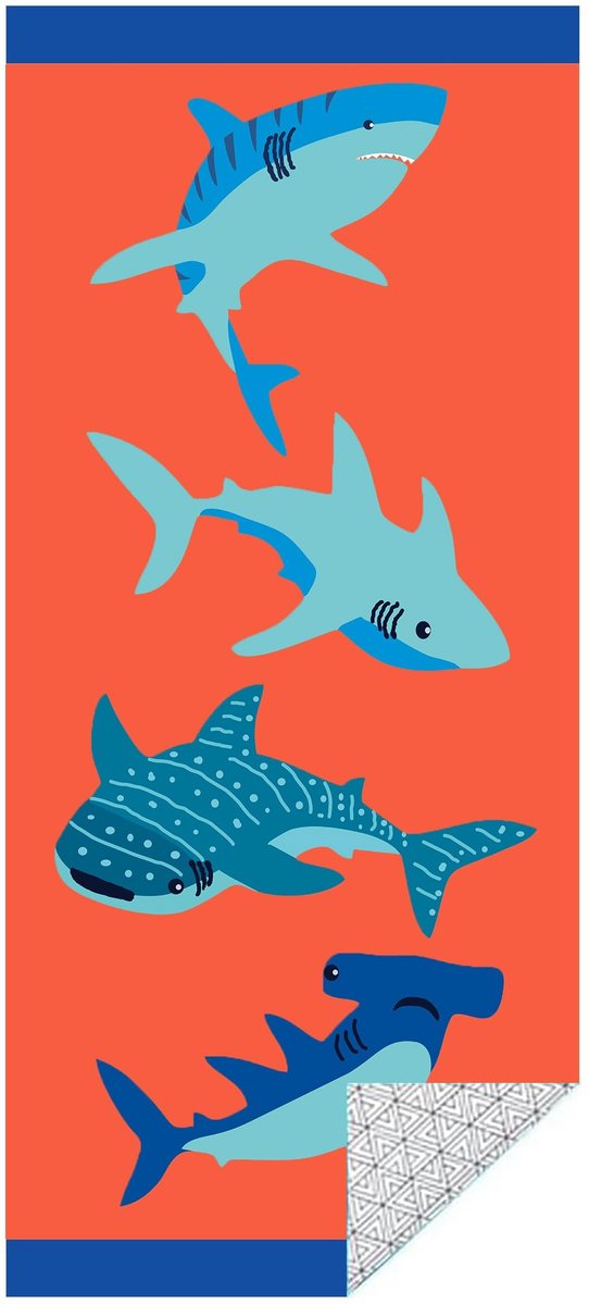 Omgoods - Microvezel Strandlaken - Sneldrogend en Zandvrij - Extra Groot 180 x 80 cm - Blauw