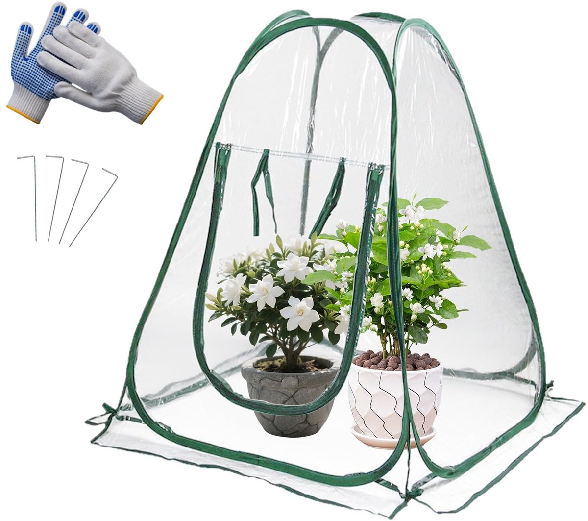 Omgoods - PVC Broeikas 70 x 70 x 80 cm voor Planten