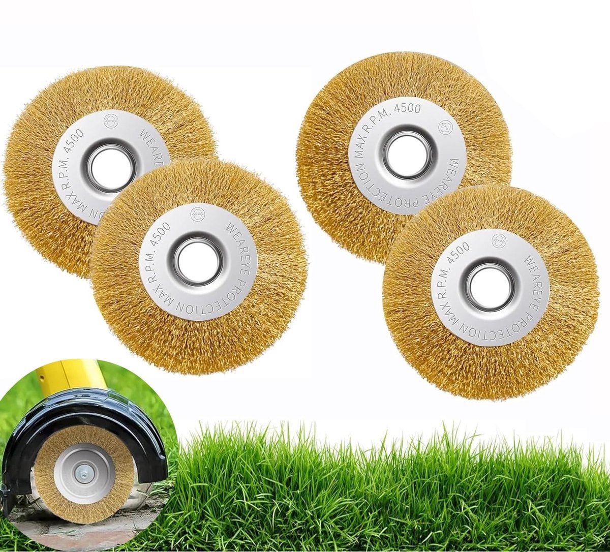 Omgoods - Voegenborstelset voor Effektieve Bodemreiniging, 4 Stuks