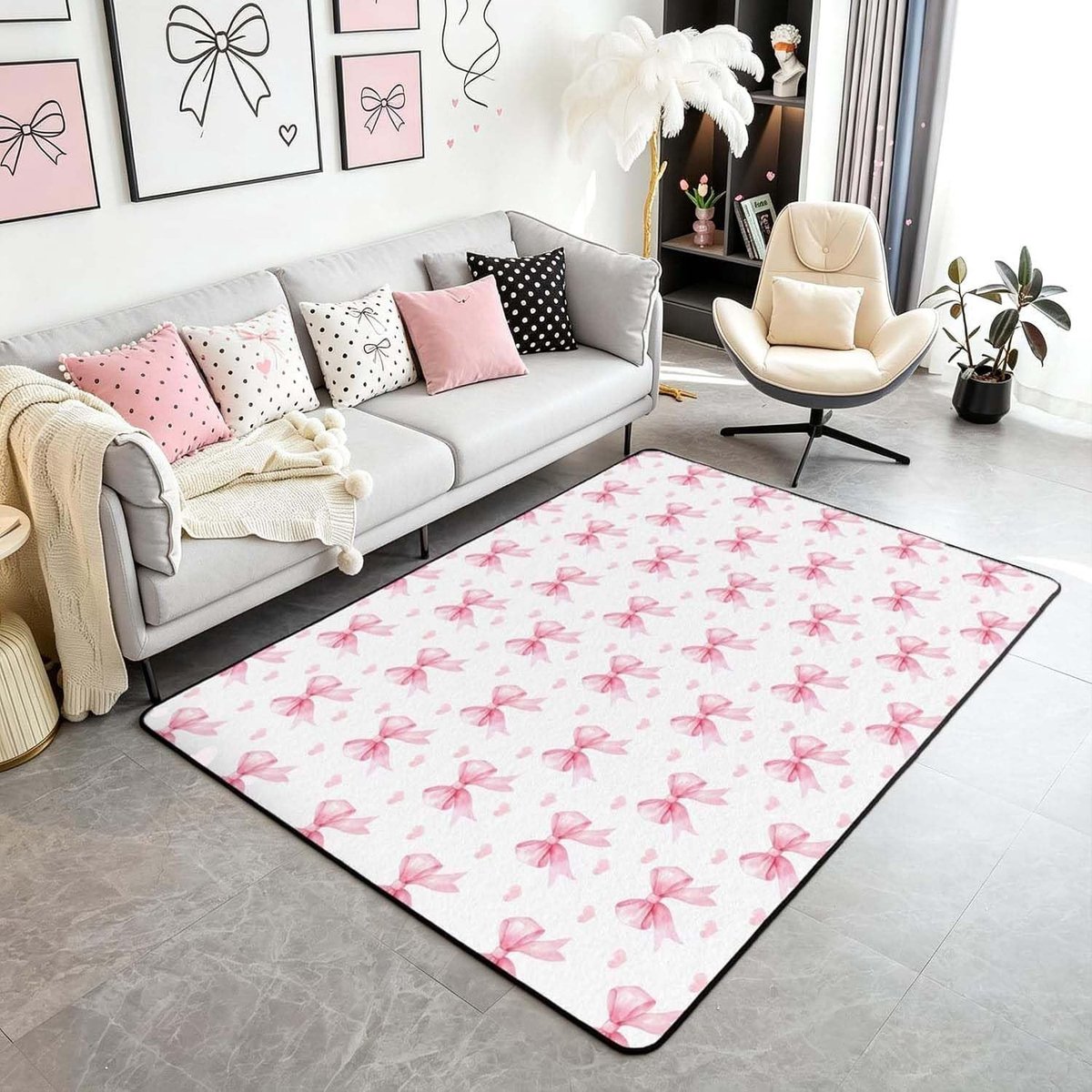 Omgoods - Vloerkleed voor Kinderen met Leuke Boogpatroon