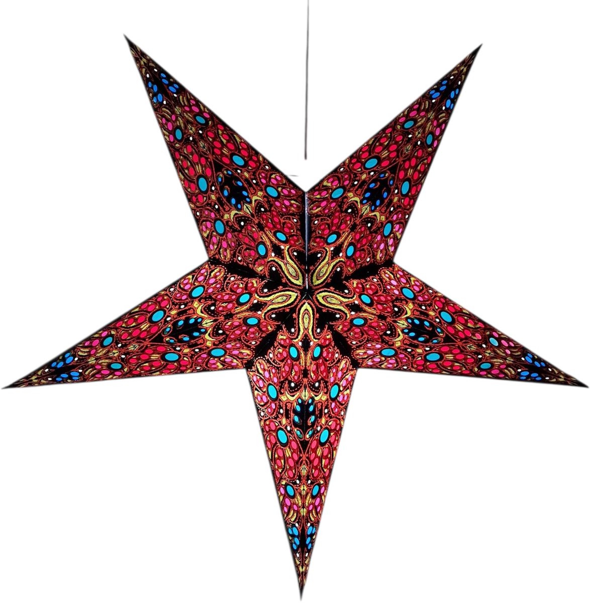 Omgoods - Grote 60cm Papieren Ster Lampenkap voor Decoratie