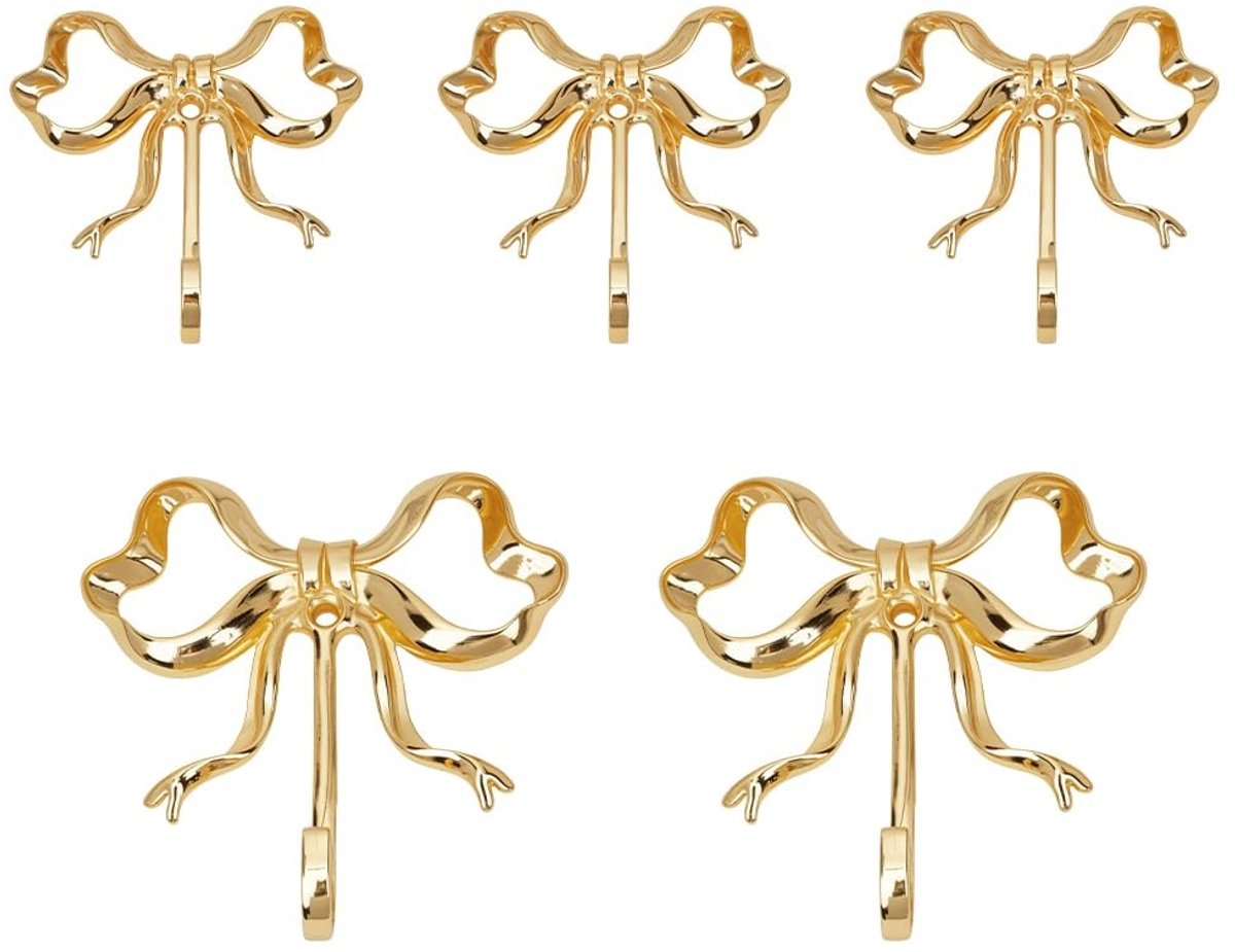 Omgoods - Elegante Gouden Hoofdhangers met Strikdesign voor Thuisgebruik