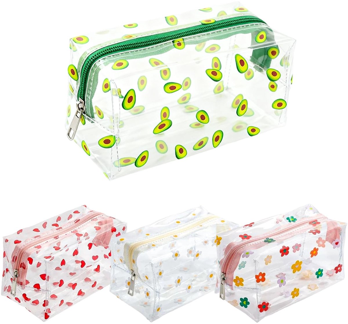 Omgoods - Transparante Waterdichte Necessaire Toilettas voor Vrouwen - Draagbare Make-up Organizer
