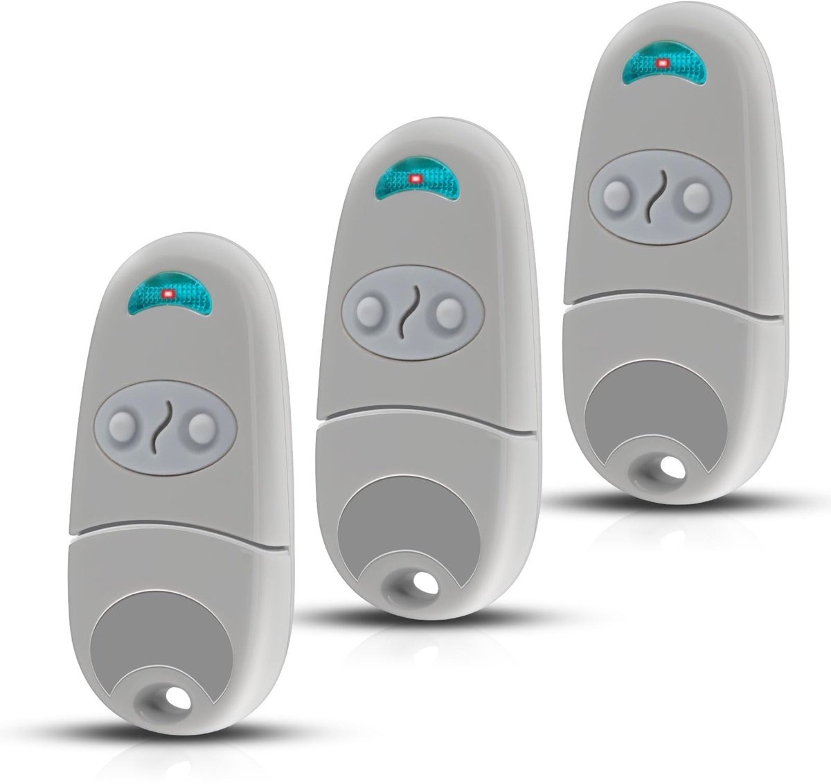 SnelShoppen - Afstandsbediening voor poort 433,92 MHz, 2 kanalen, snel klonen, 50 m bereik, vervangingsset voor TOP-432EV/TOP-432EE/TOP-432NA (3 stuks