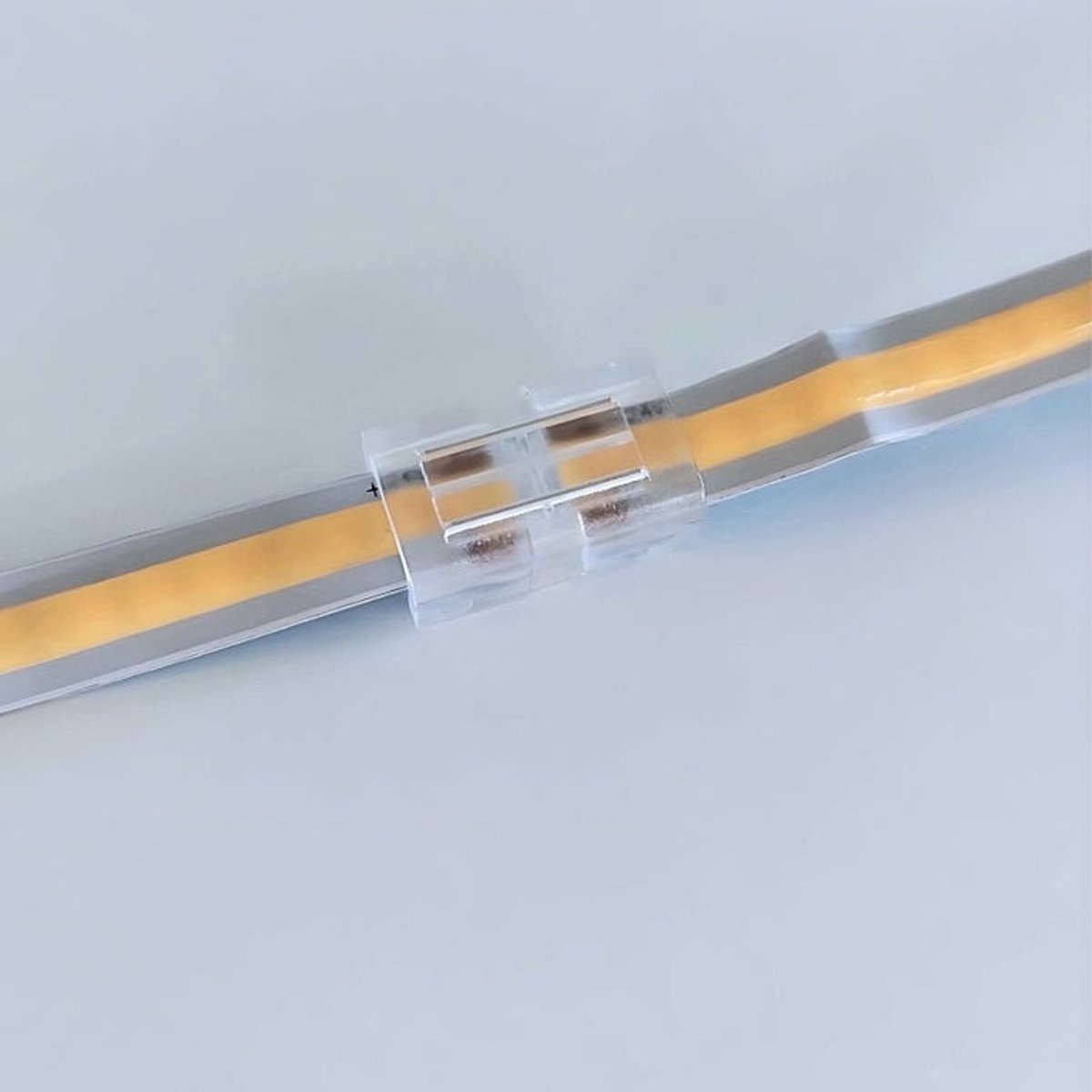 Rechte Connector voor LED COB Strip 8mm IP44 - Kunststof - SILUMEN