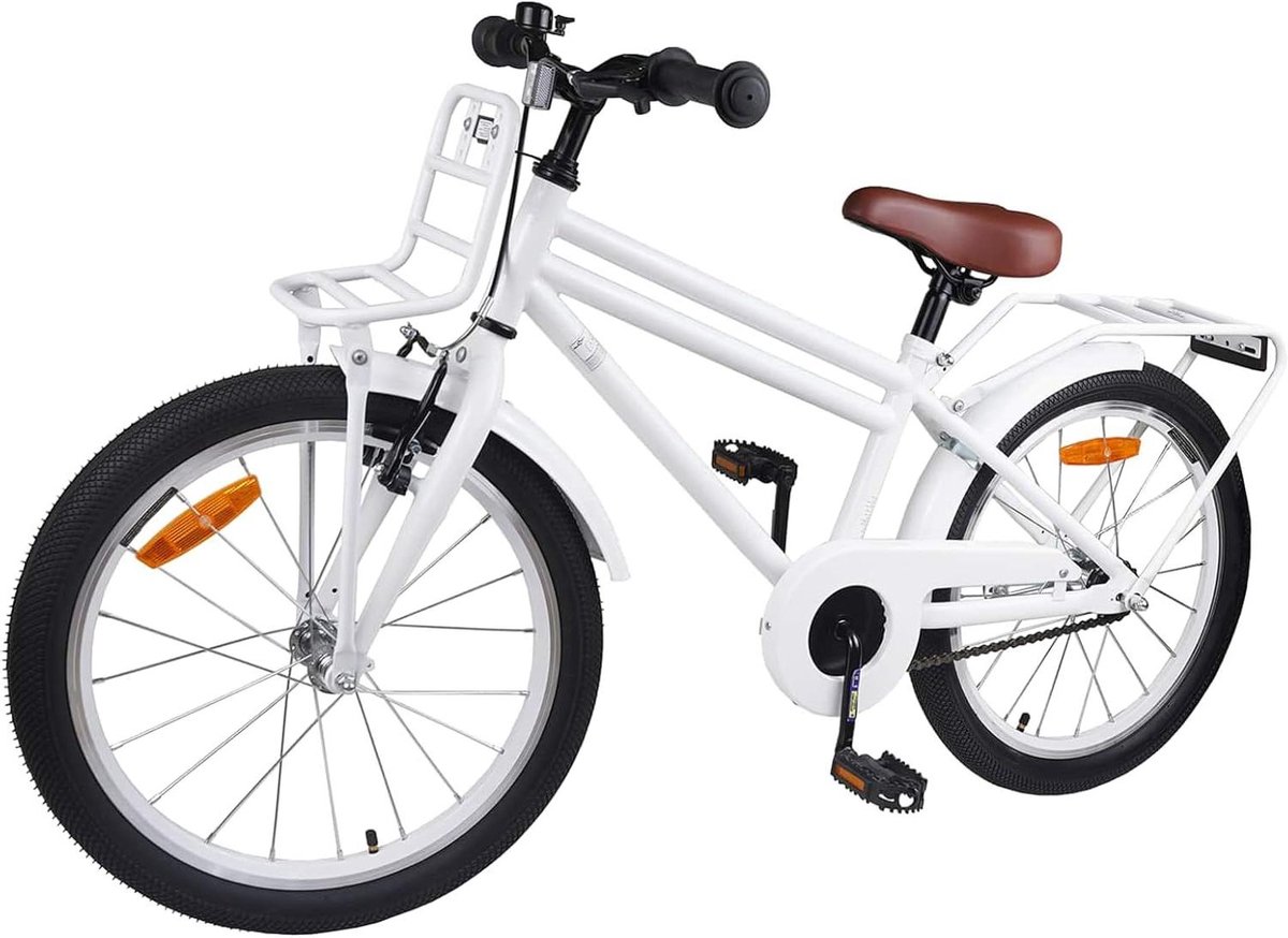 Kinderfiets sfiets sfiets Fietstraining Vrije Tijd Veiligheid Eerste 18 inch Wit