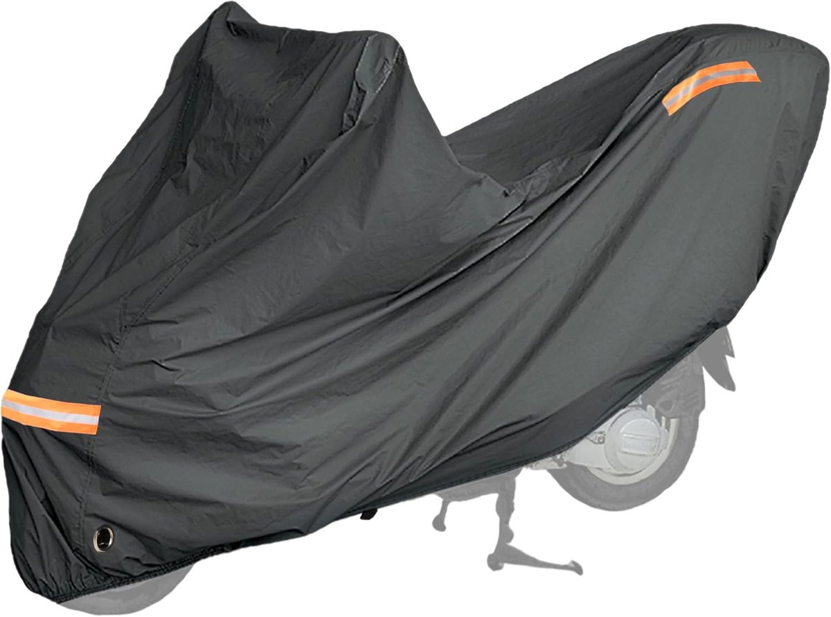 SnelShoppen - Universele Motorfiets Cover XL - Waterdichte PVC en Katoen, 246 x 105 x 127 cm, Beschermhoes voor Scooter, Motor, en Motorfiets