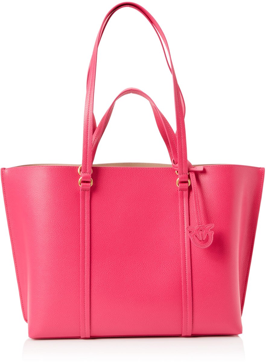 SnelShoppen - Grote Shopper Damestas van Bottalleder in Antiek Goud en Roze - Perfect voor Feestjes, Dagelijks Gebruik of als Cadeau