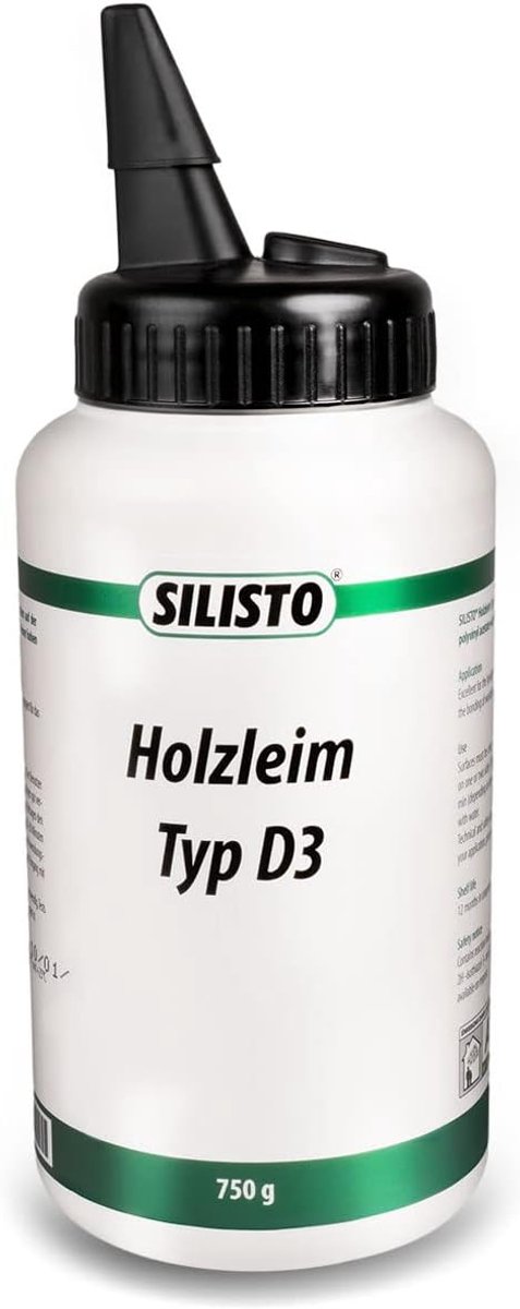 SnelShoppen - Extra Sterke Houtlijm, Transparant, Sneldrogend, Waterdichte Lijm, Hoge Hechtingssterkte, Montage Lijm voor Alle Houtsoorten, 750 g