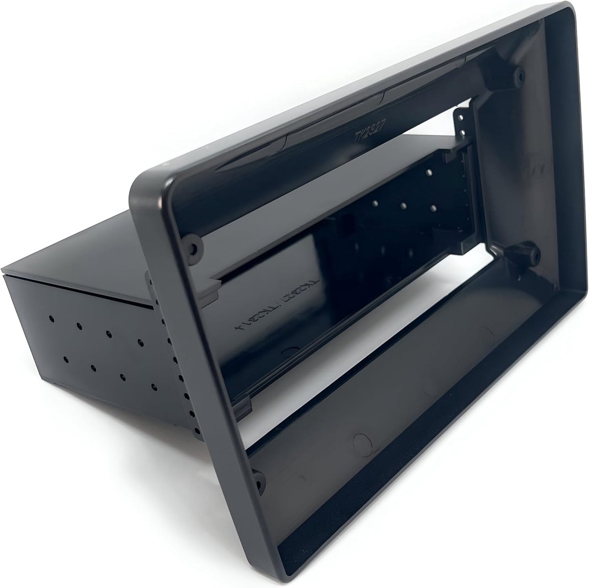 SnelShoppen - Car radio adapter montagekit voor 9 inch autoradio, universeel 1 DIN, zwart, 230/220 x 130 mm, eenvoudig installeren