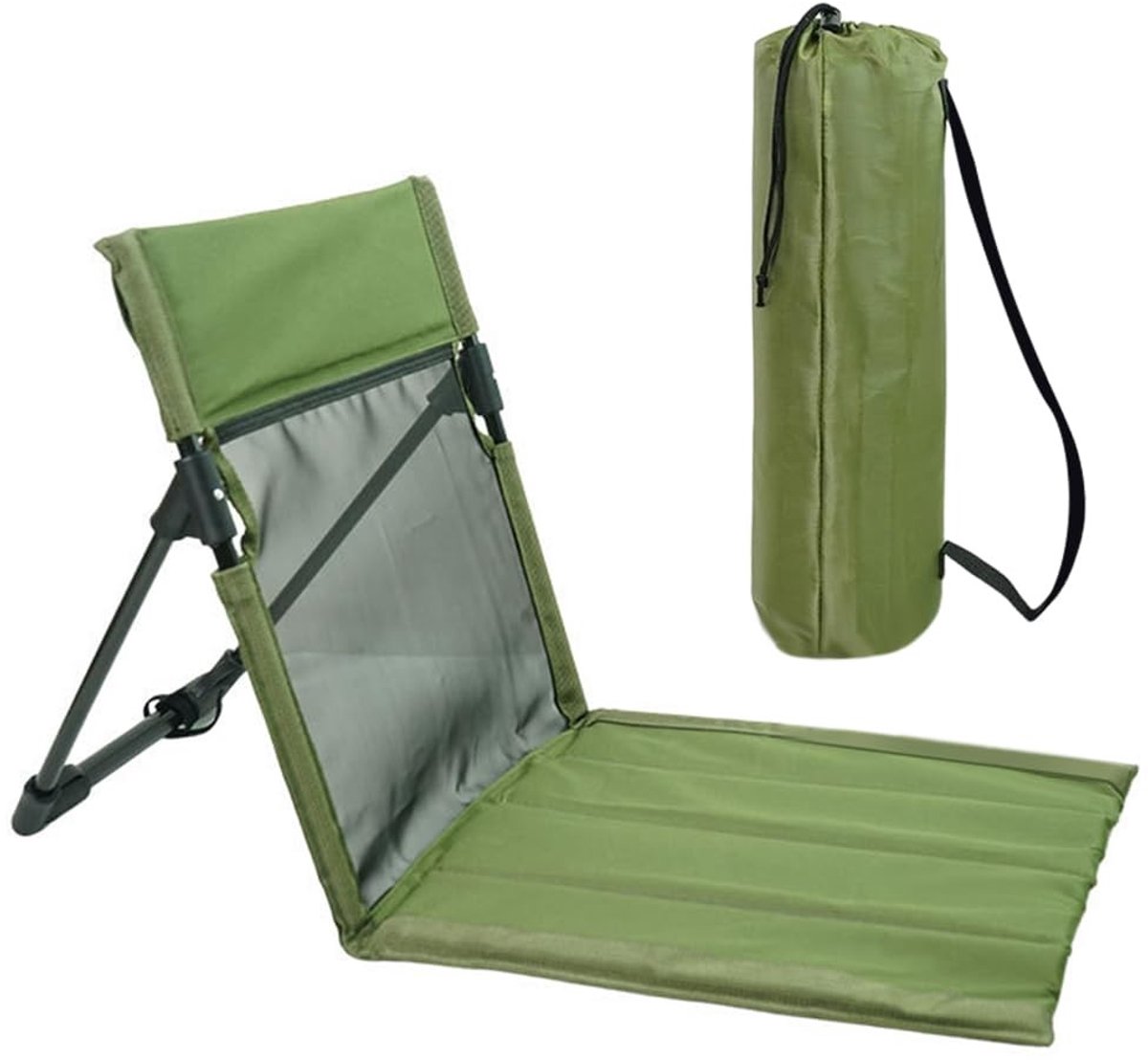 Omgoods - Inklapbare Strandmat met Rugleuning en Tas