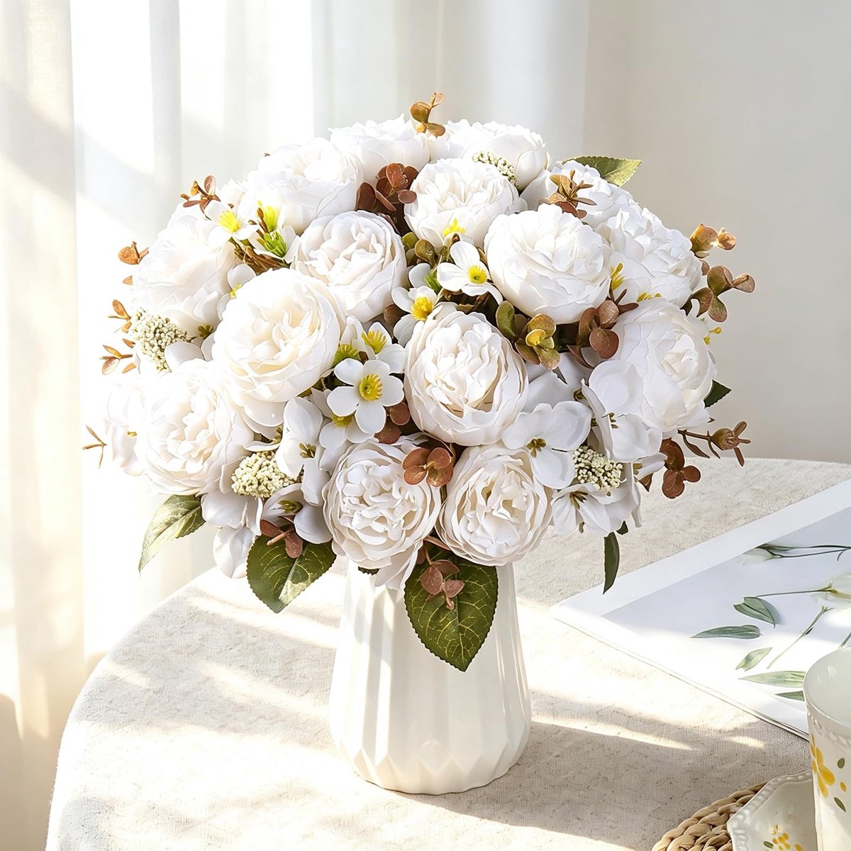 Omgoods - Kunstbloemen Hydrangea Bouquet voor Decoratie