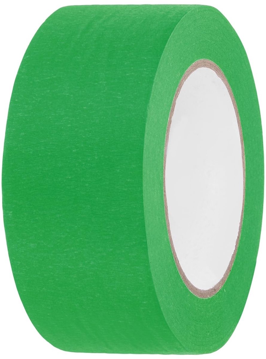 Omgoods - Gekleurde Afplakband Papier Crêpe 2" x 54,6 Yard Donkergroen