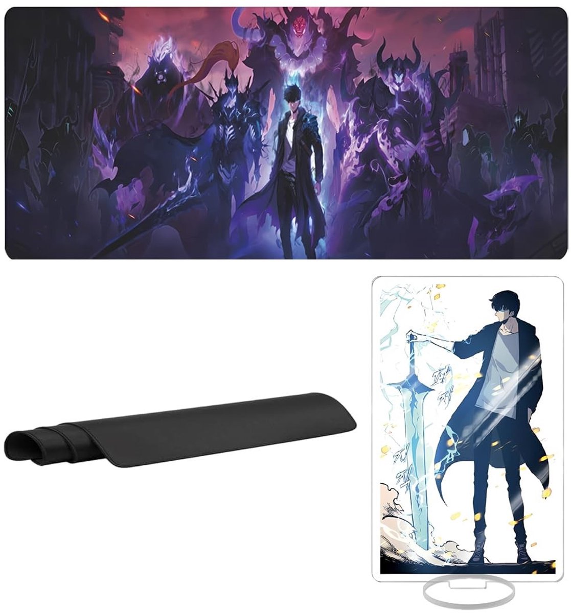 Omgoods - Oversized Anime Muismat met Ondersteunende Stand - Duurzaam en Stijlvol voor Gaming