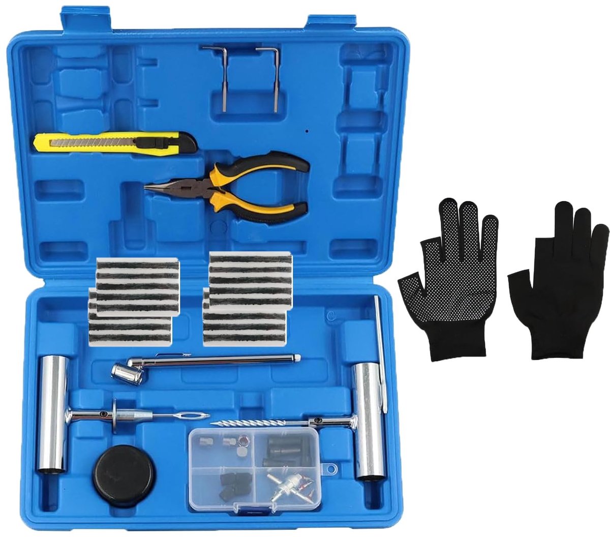 Omgoods - 68-delige Bandenreparatieset voor Noodsituaties