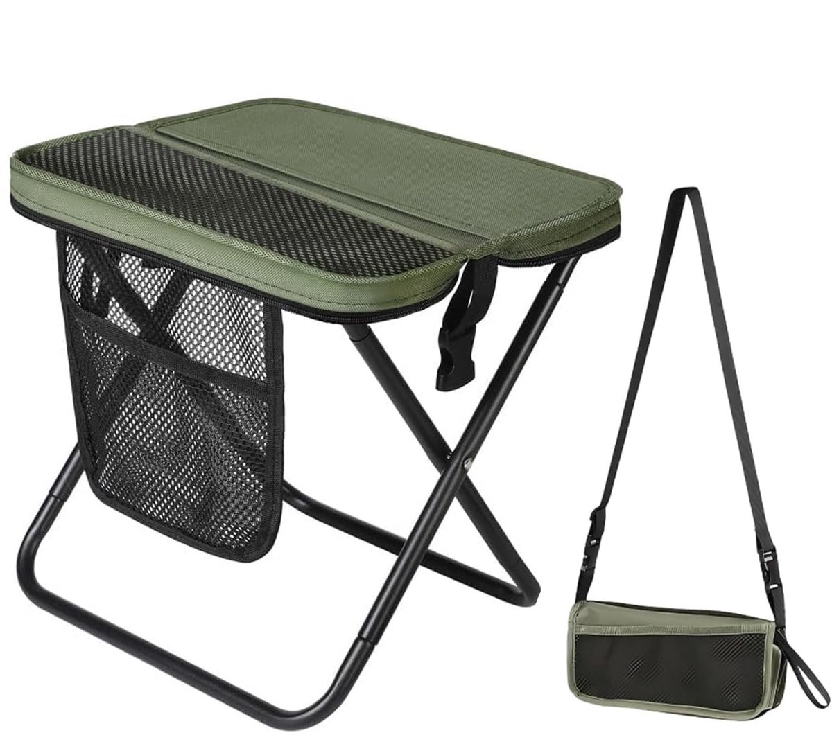 Omgoods - Vouwbare Campingkruk, Lichtgewicht en Draagbaar
