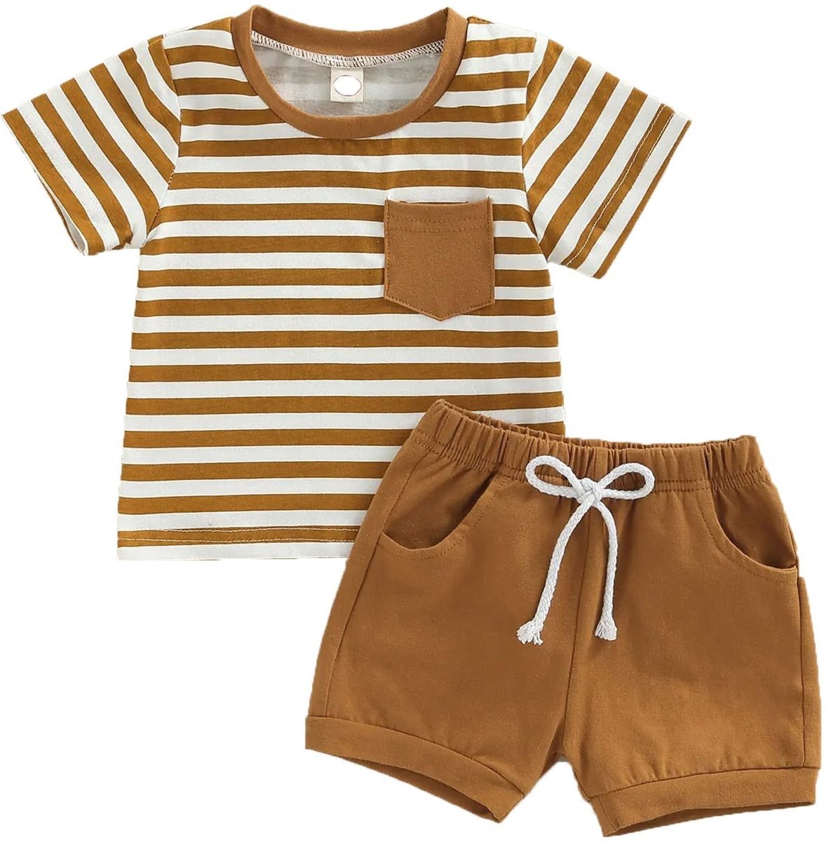 Omgoods - 2-delige Kledingset voor Baby Jongens met T-shirt en Shorts