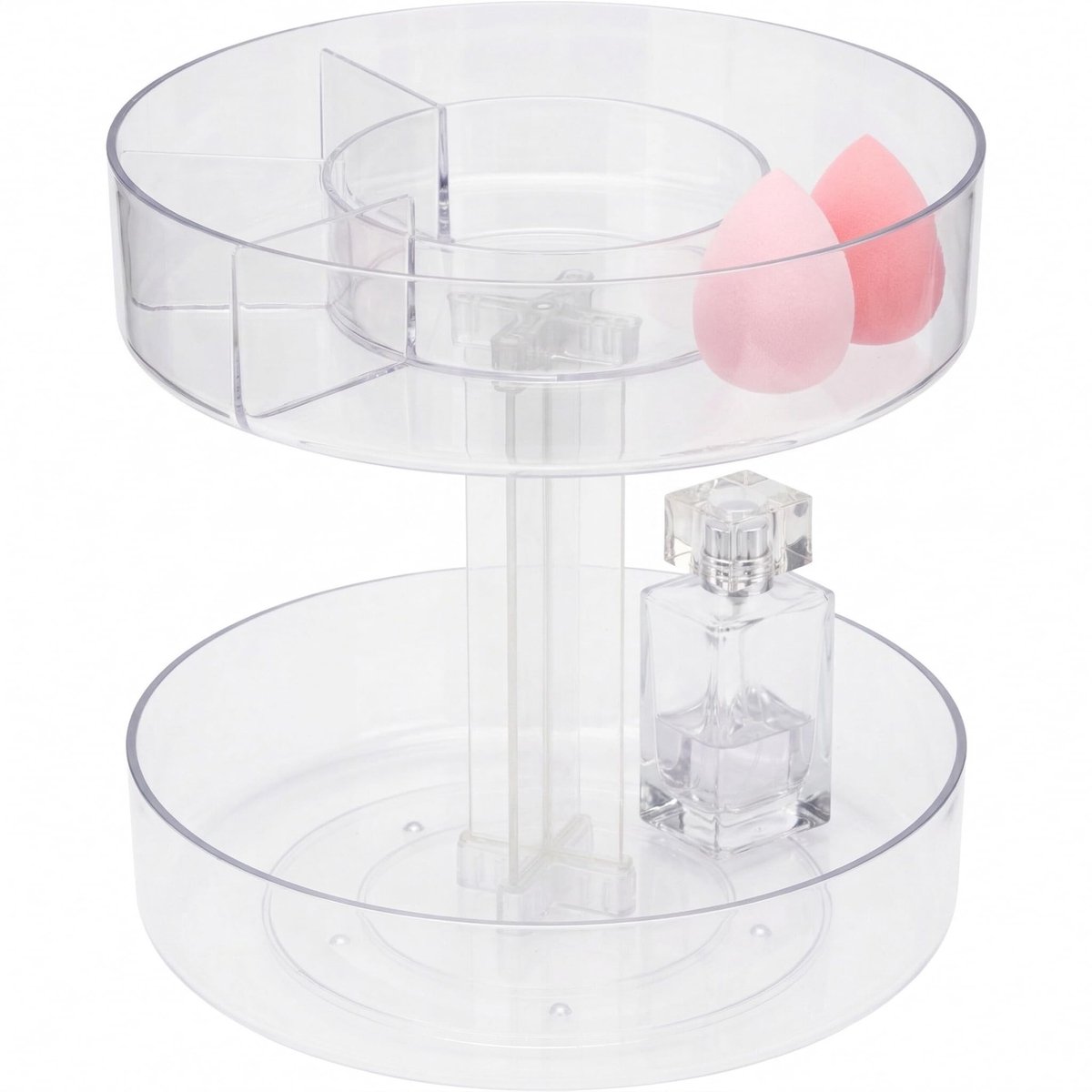 Omgoods - Draaibare Make-up Organizer met 2 Niveaus, 360 Graden