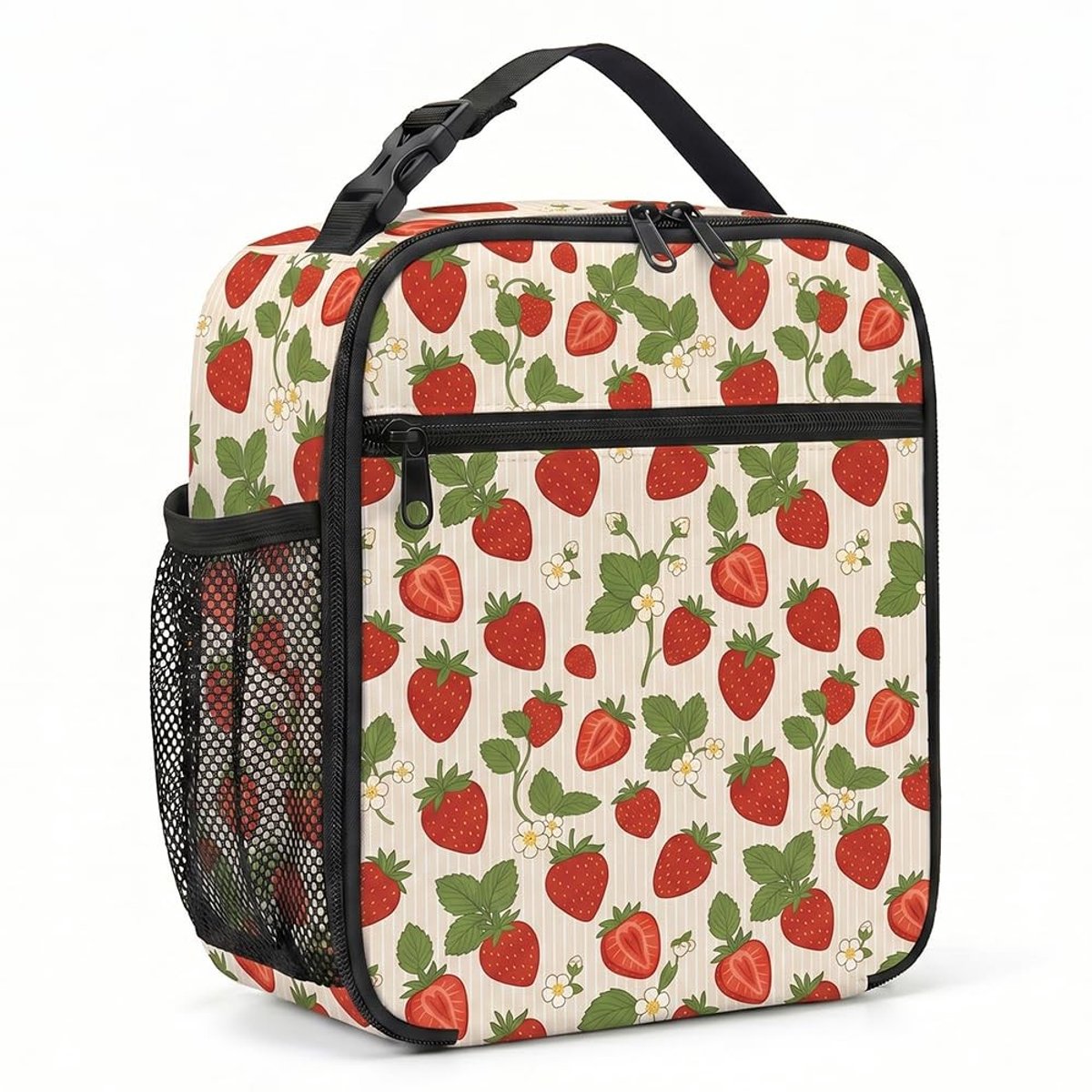 Omgoods - Leuke Aardbei Lunch Tas voor Dames met Isolatie