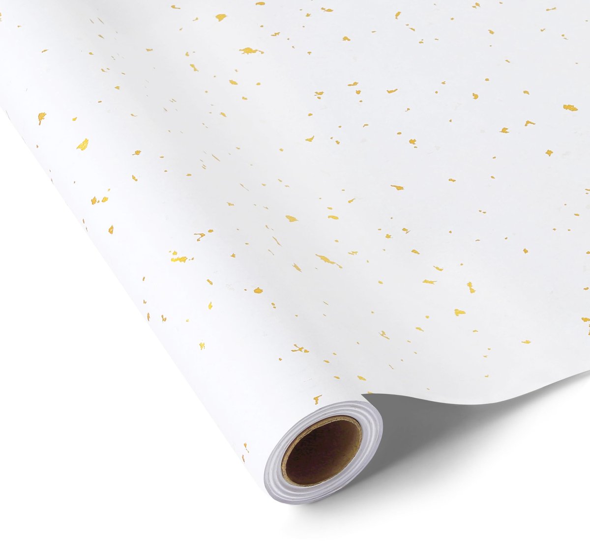 Omgoods - Luxe Witgouden Folie Inpakpapier Rol 17 cm x 10 m
